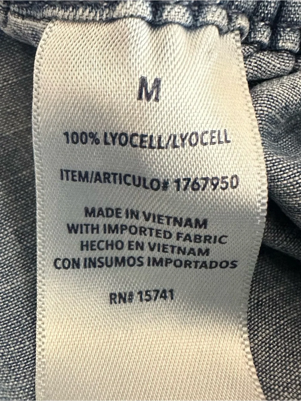 Splendid Pants Wide Leg Blue Chambray Lyocell Drawstring Elastic Waist Pockets